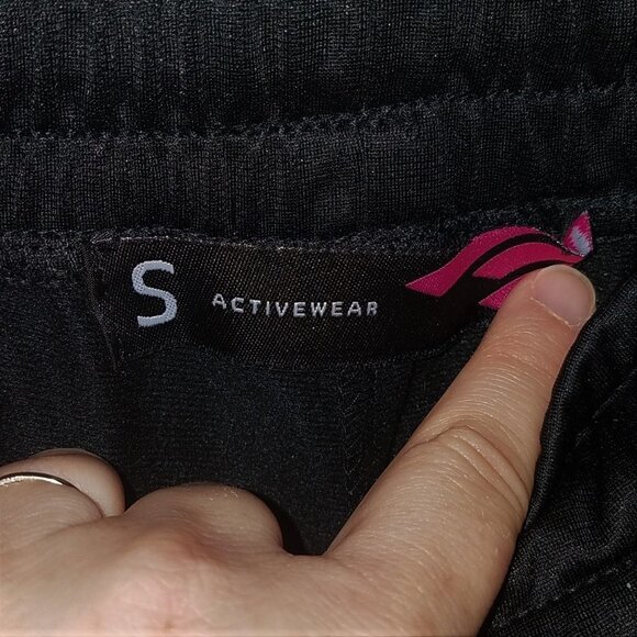 Podium Activewear Black Athletic Pants Size Small Drawstring Elastic Waistband - Picture 4 of 7